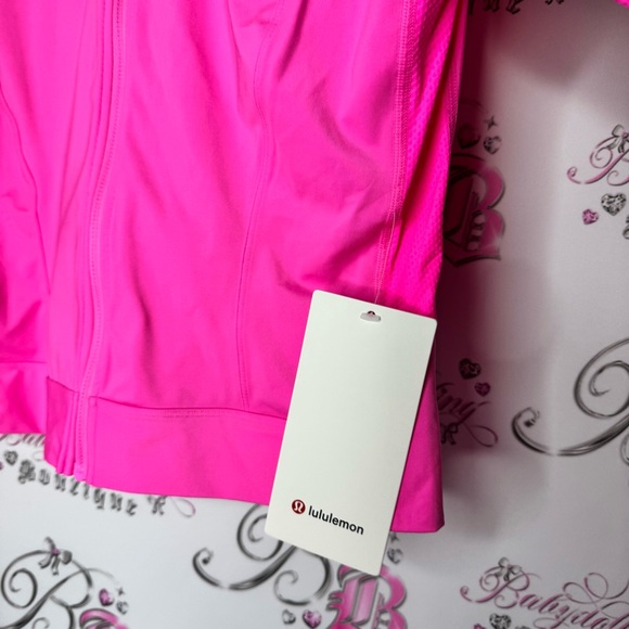 Lululemon Pink final mile zip up Jacket lightweight thumb holes zipper pockets - Picture 6 of 16